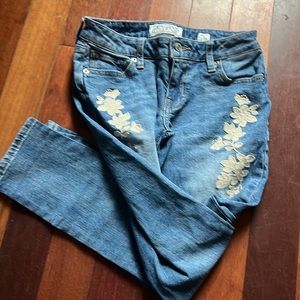 Lucky Brand 00/24 Jeans Embroidered Lolita Skinny